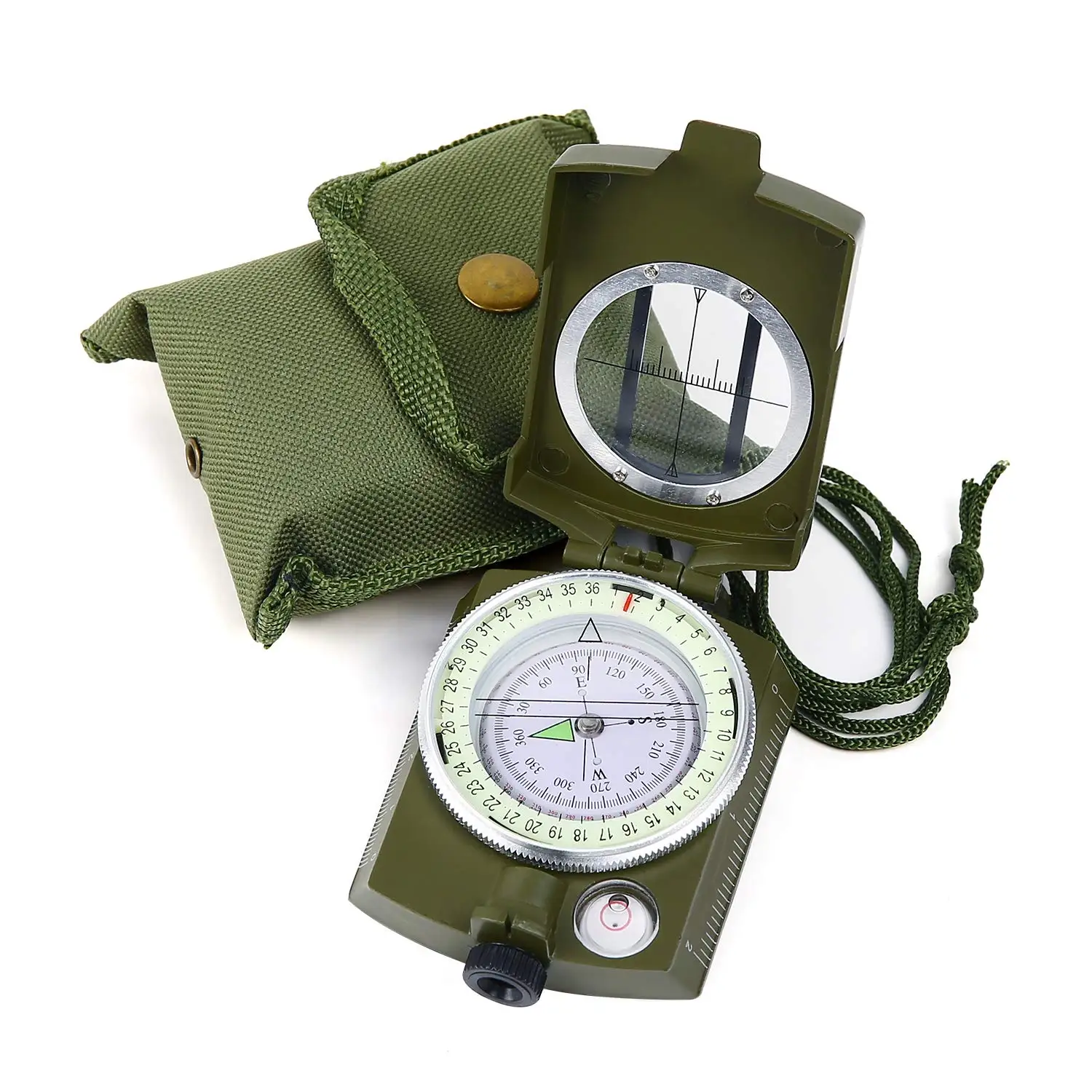 Factory New Pocket Professional Brass Pocket Military Army Geology Compass for Outdoor sports Camping Hiking with OEM Service