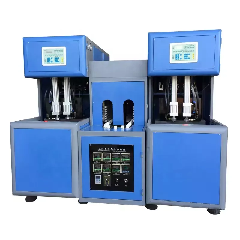 4 cavity semi automatic pet bottle blowing machine taizhou factory sale pet bottle blowing machine  manual bottle blower