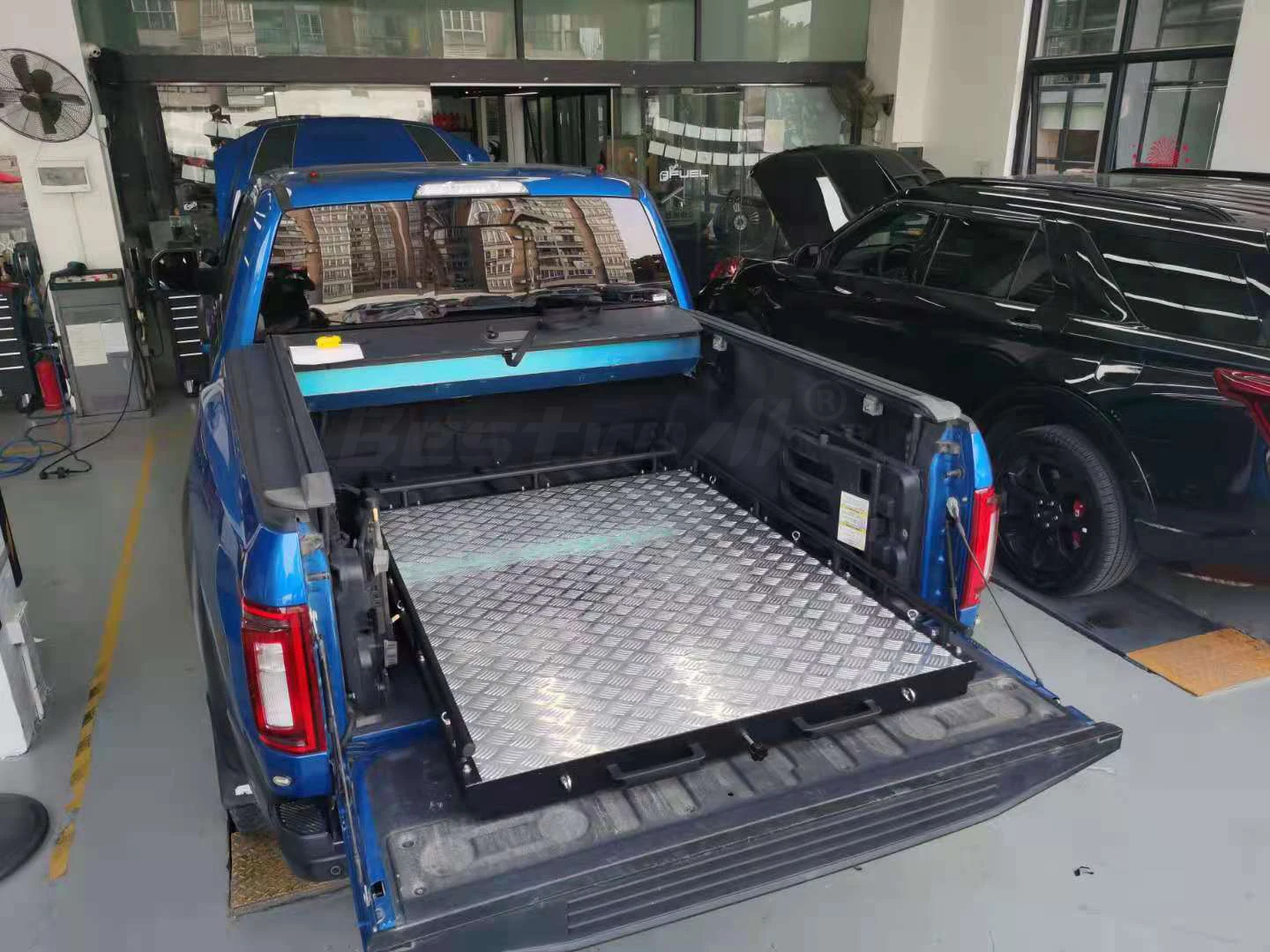 BESTWYLL 4X4 Accessories Car Ute Drawer Vehicle Sliding Tray Pick Up Bedslide Truck Cargo Slide Bed Slider For Ford F150 Raptor