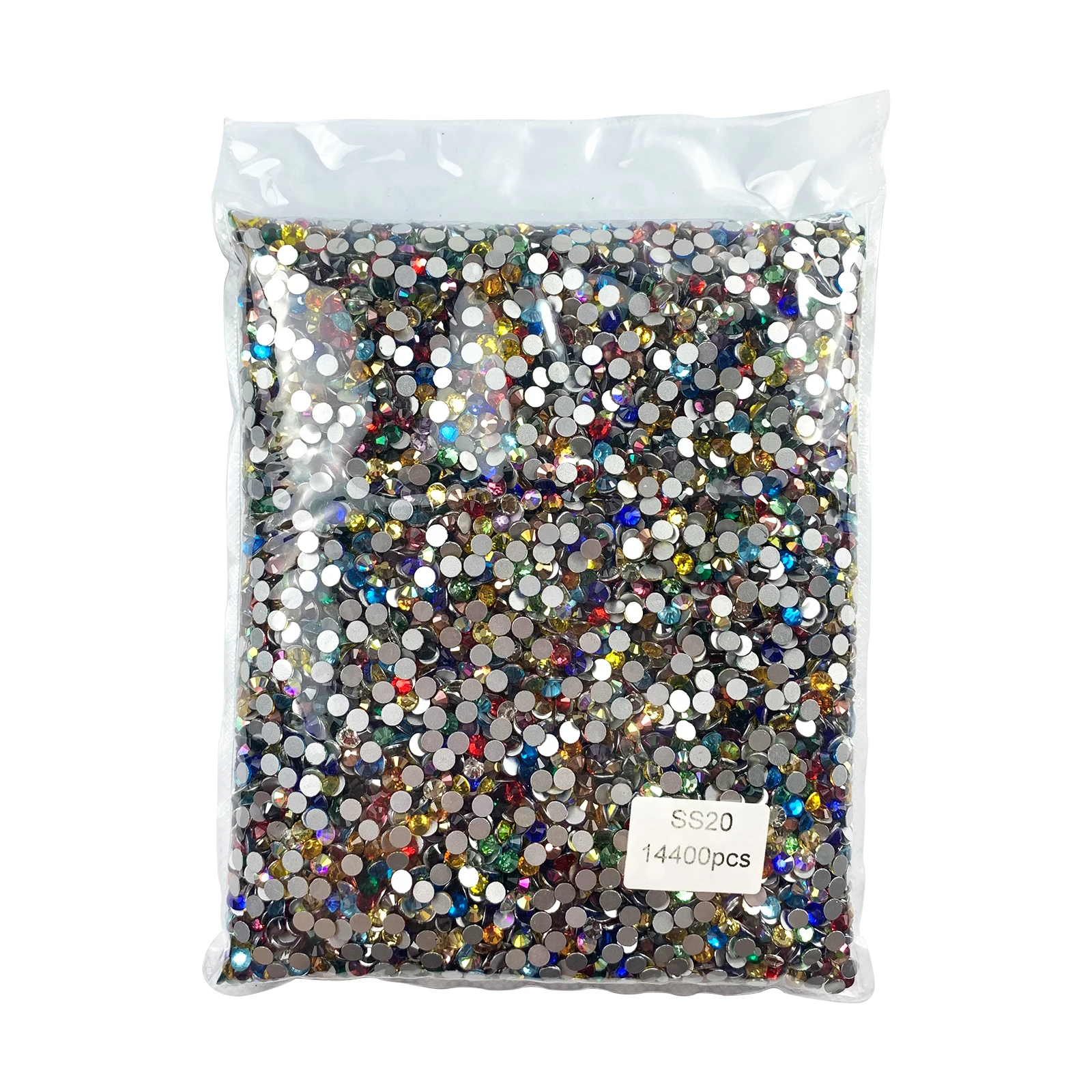 New Colors flatback blue zircon foil Crystal glass rhinestones Nail Art Decorations Mixed Size Shiny Flat Back Nail Stones