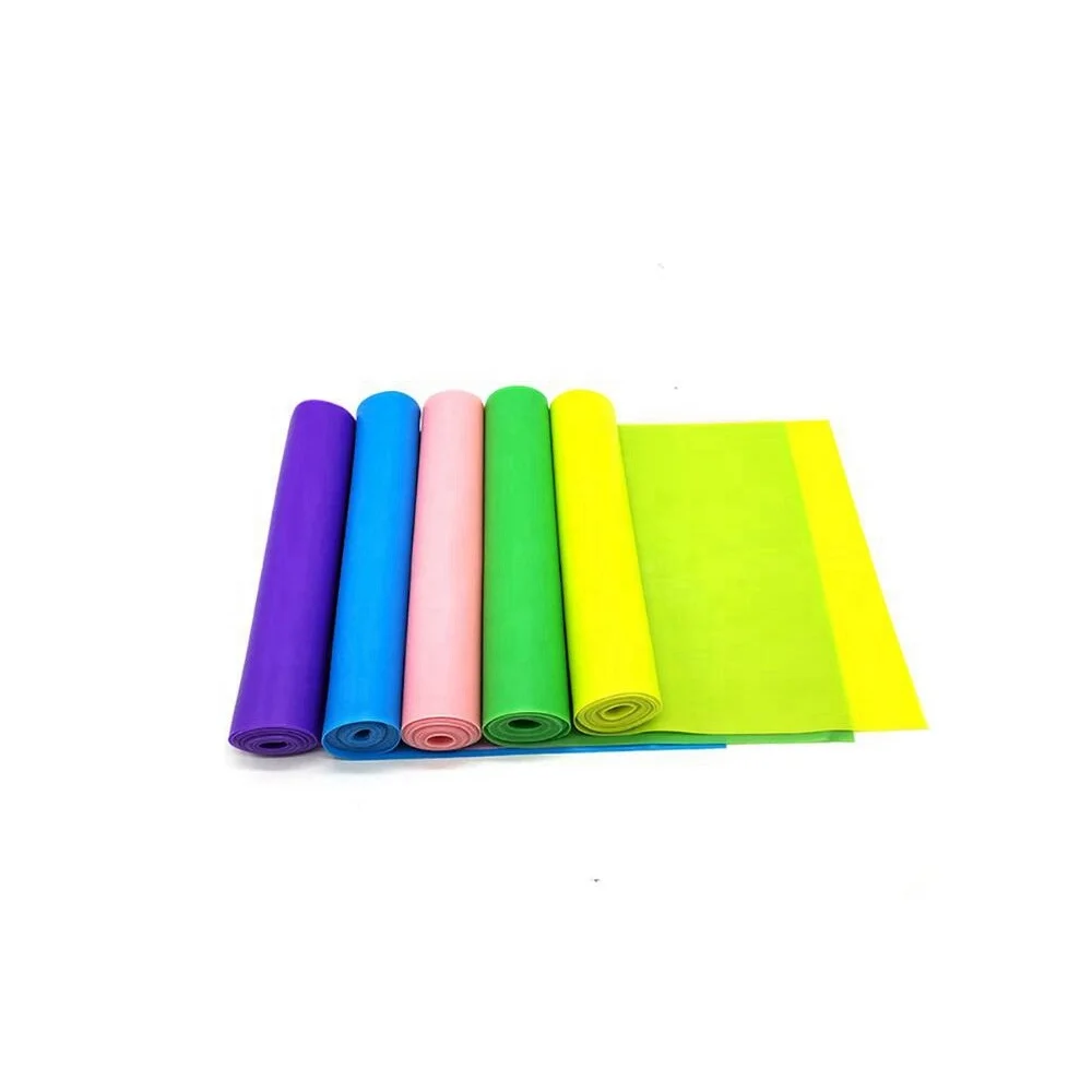Natural Latex Stretch Training Strips Flat Resistance Band for Effective Exercise