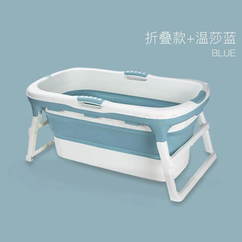 Adult Free Standing Bath Tub Bucket Folding Bath Tub For Adults Small Barrel Silica Gel Full-Body Thickening Tank House