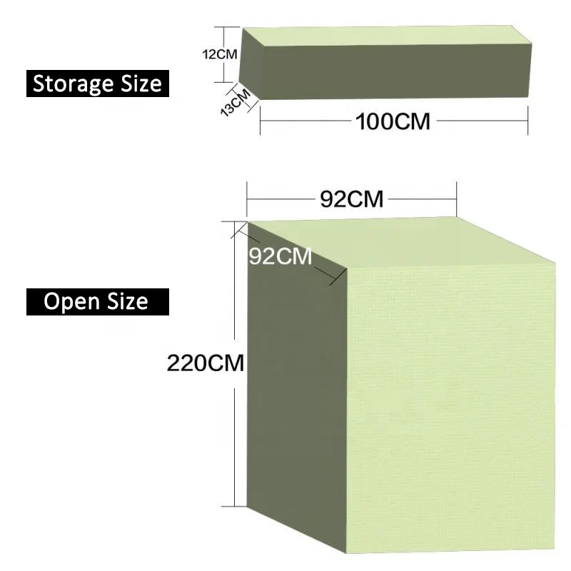 TYTXRV-OEM Aluminum alloy Detachable With LED light Portable Waterproof and windproof Outdoor Caravan Camping Bathing tent