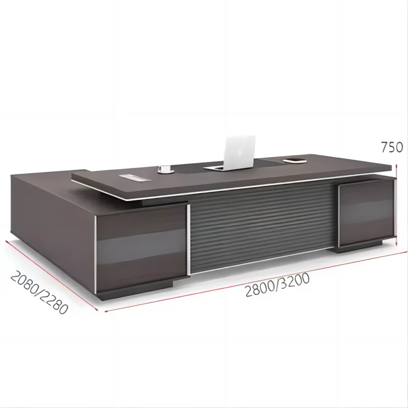 Liyu furniture Luxury Modern L-type Head desk New design Office Boss Manager Executive desk