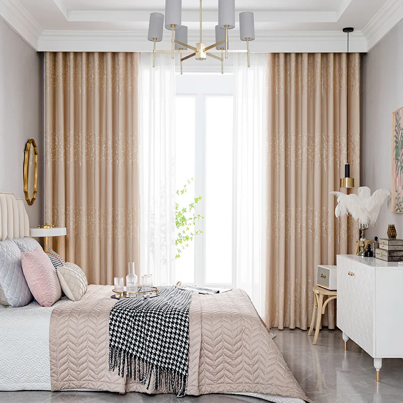 Заводская поставка плотные жаккардовые шторы для гостиной Cortinas De Banos набор дизайнерских штор