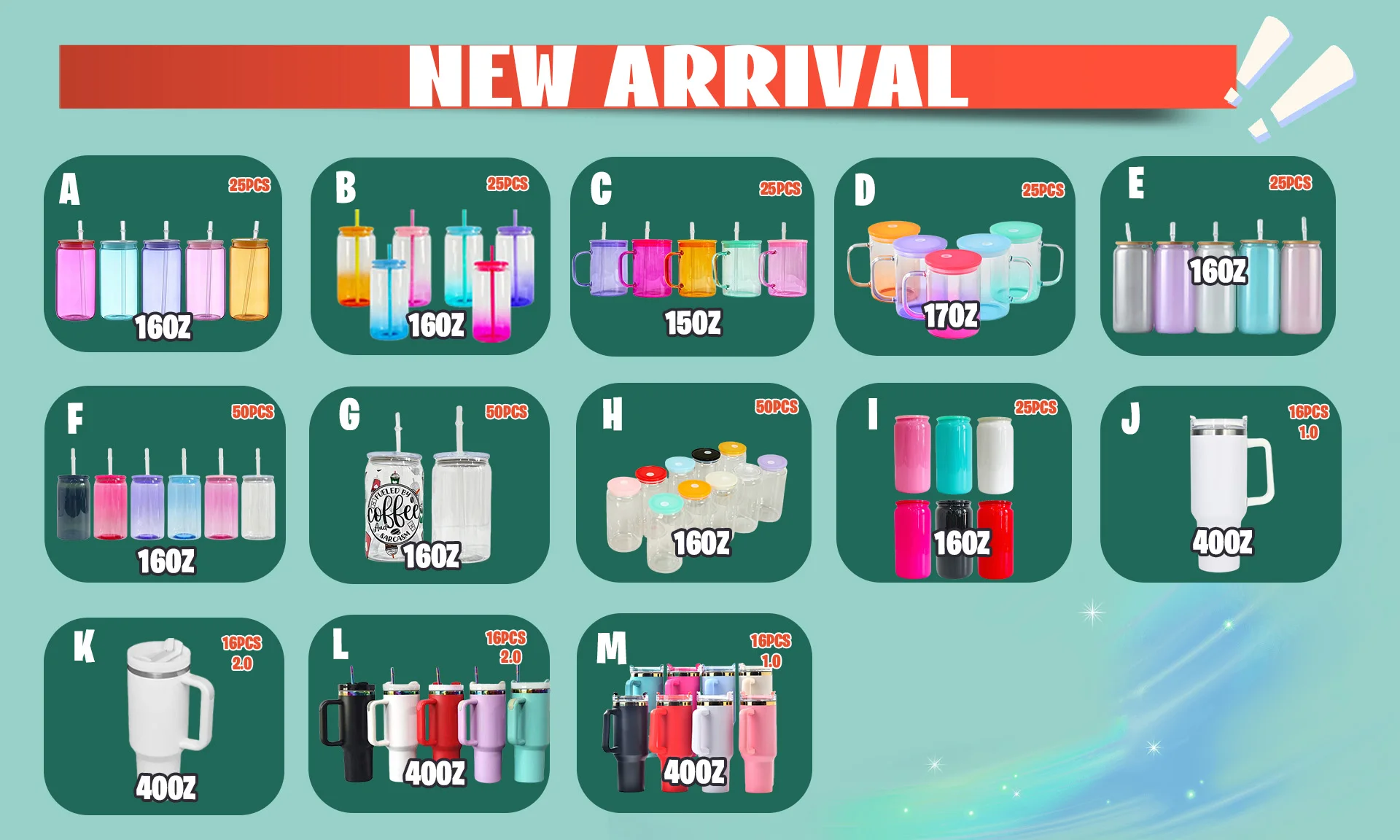 USA Warehouse 16oz Sublimation Clear Glass Mug 16 oz colorful Glass Beer Can With Bamboo Lid And Straws