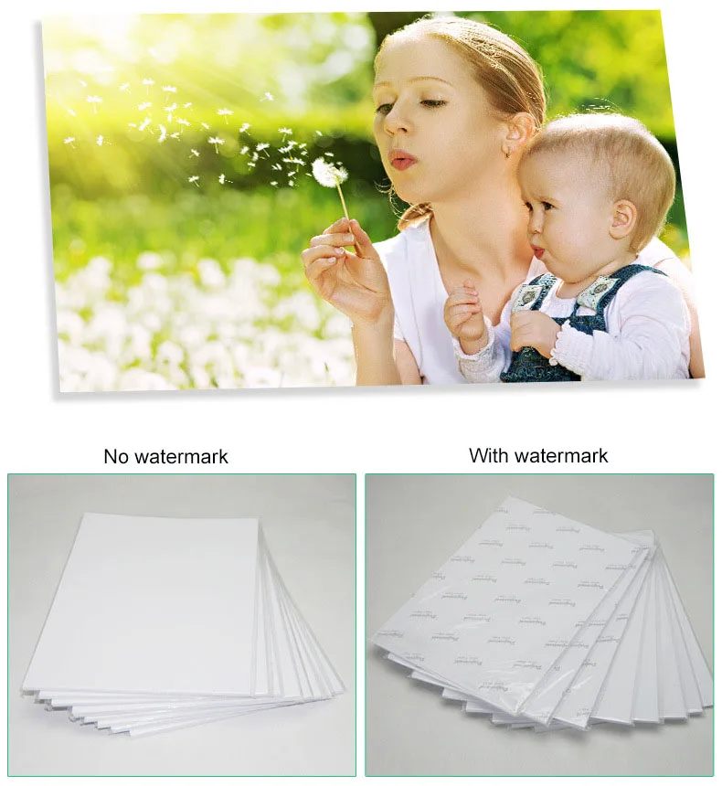 Glossy a4 waterproof sticker photo paper self adhesive paper