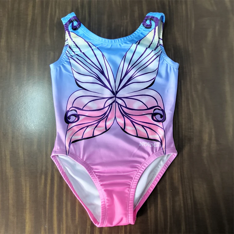 Производители поставляют красочные гимнастические тренировочные танцевальные балетные трико из спандекса для девочек