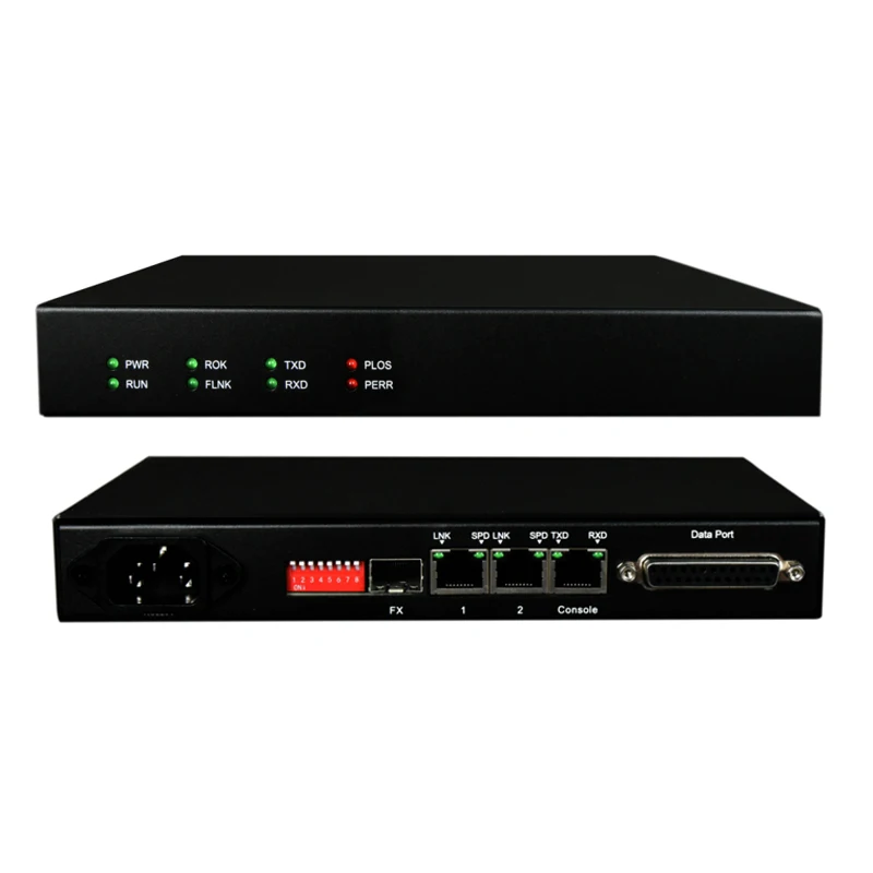 Высокая эффективность передачи, низкая задержка передачи, тип рабочего стола 1 * V.35 через Ethernet(Ip)