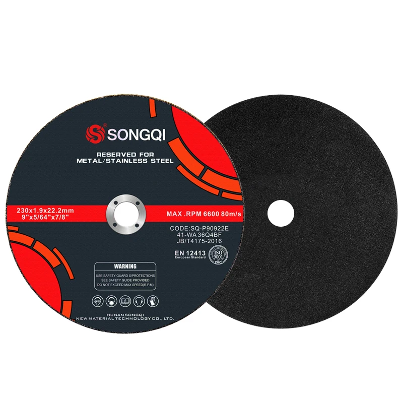 SONGQI 230 mm sharp metal cutting disc abrasive tools cutting wheel wholesale price,abrasives metal cutting wheel