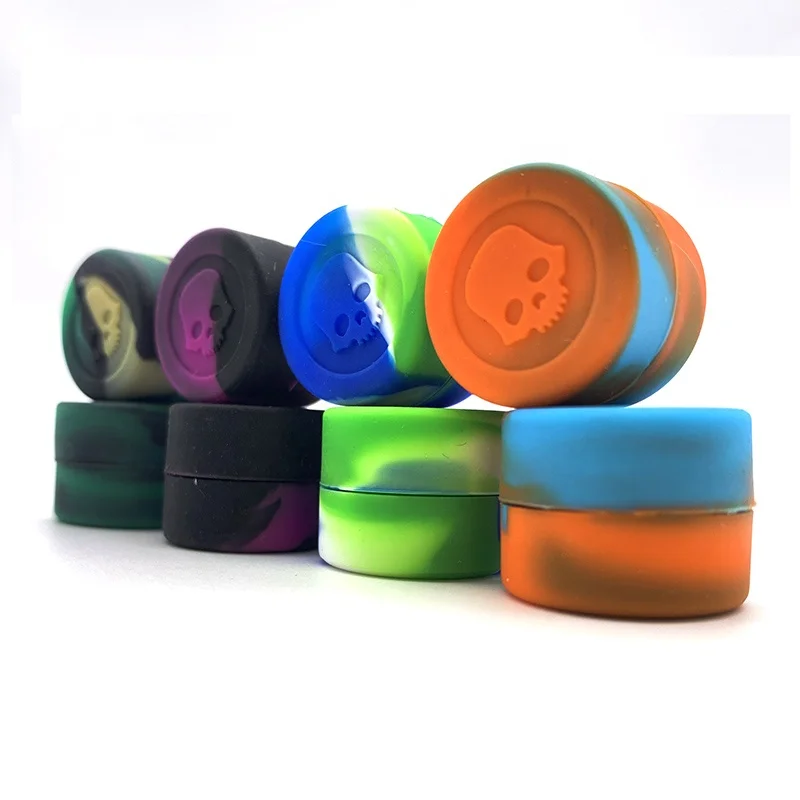 
In Stock Gift Pipes Rubber Cigar Case Stash Box Silicone Dabs Jar Wax Container 