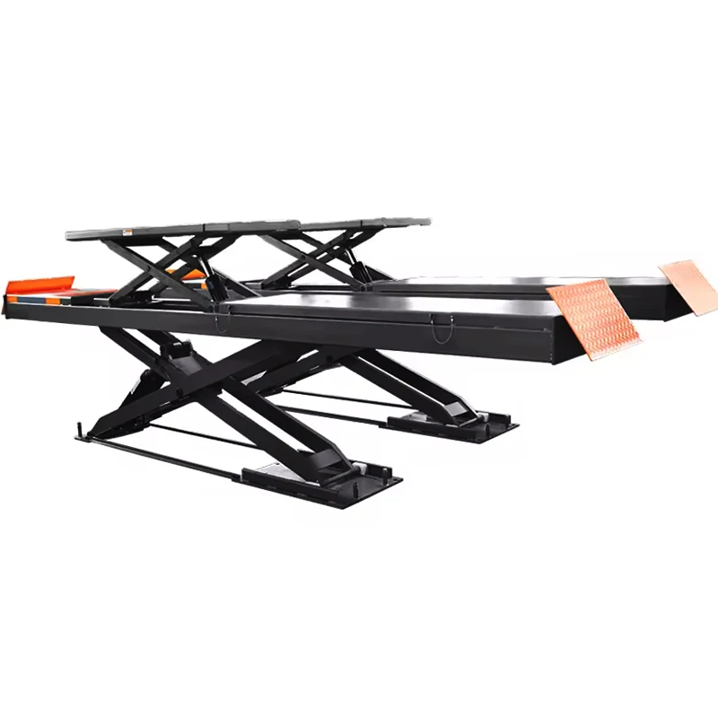 sisor automotive pneumatic drill 3D trailer transfer arm club double car lift kit hebebuhnein ground 4 ton to second floor
