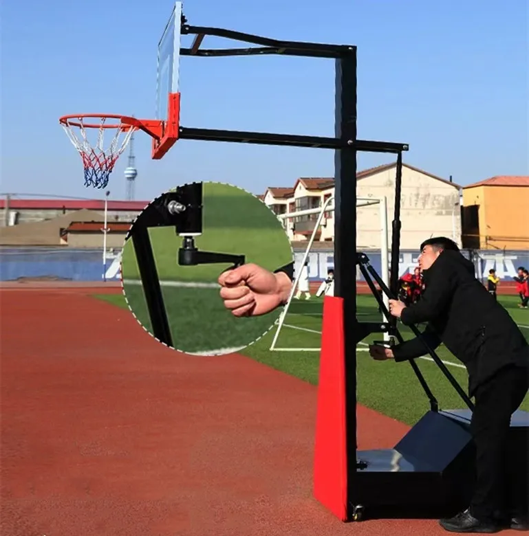 Movable basketball hoop stand professional outdoor portable adjustable basketball board with stand for adult