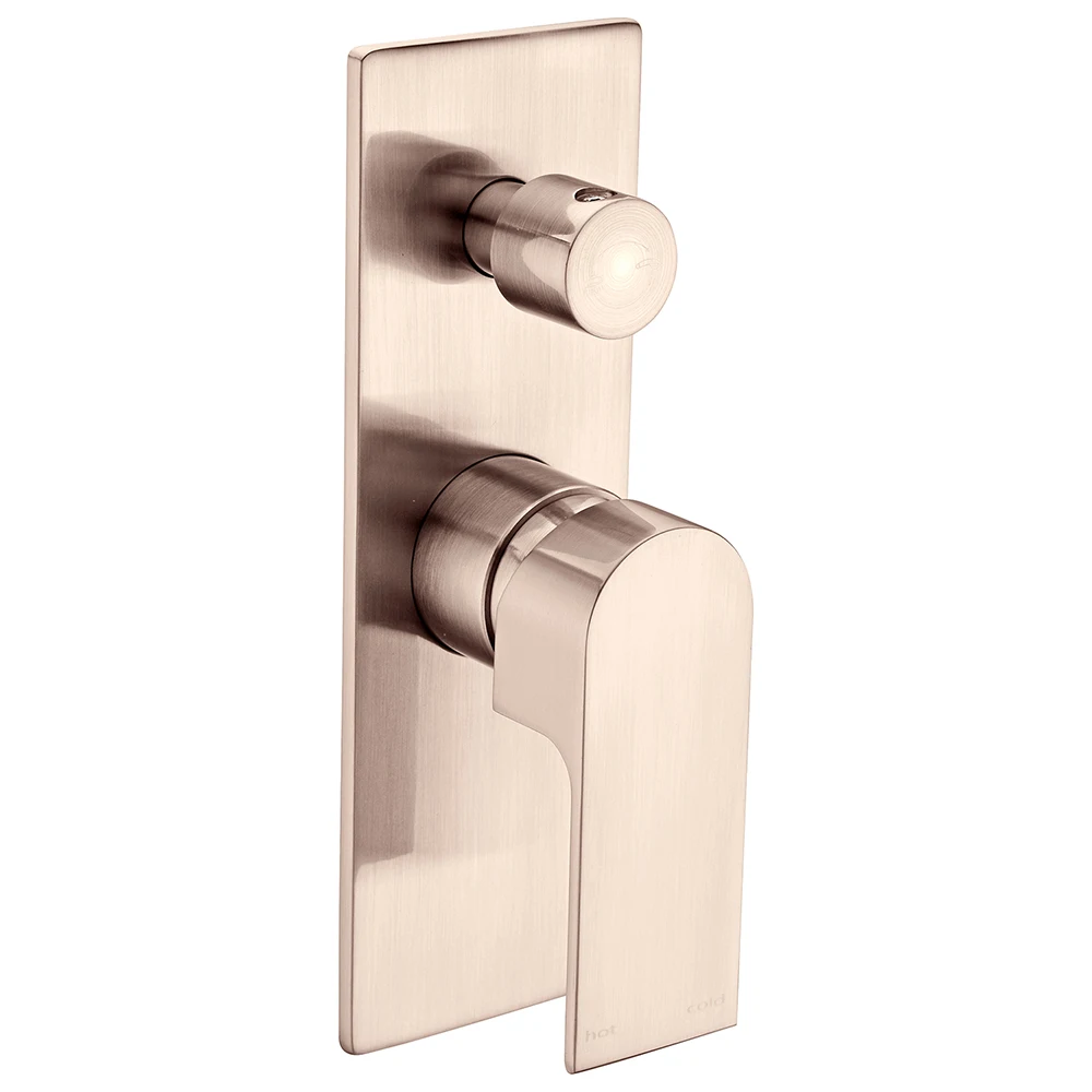 Robinet Switch Wall-mounted Inwall Concealed Bathroom Faucet Shower Mixer with Diverter YSW Brass Stainless Steel Contemporary