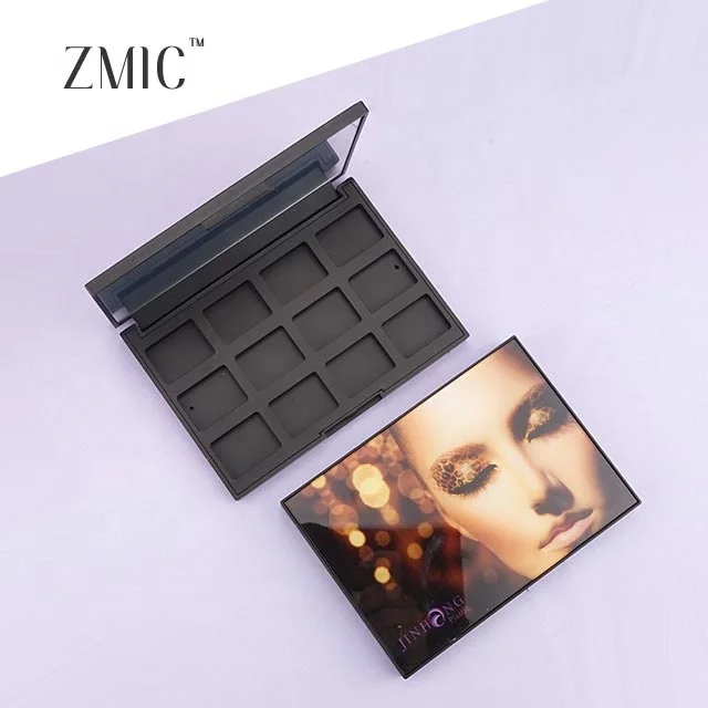 empty eyeshadows case 12 wells square pan empty makeup eyeshadow 12 color eyeshadow palette big packaging