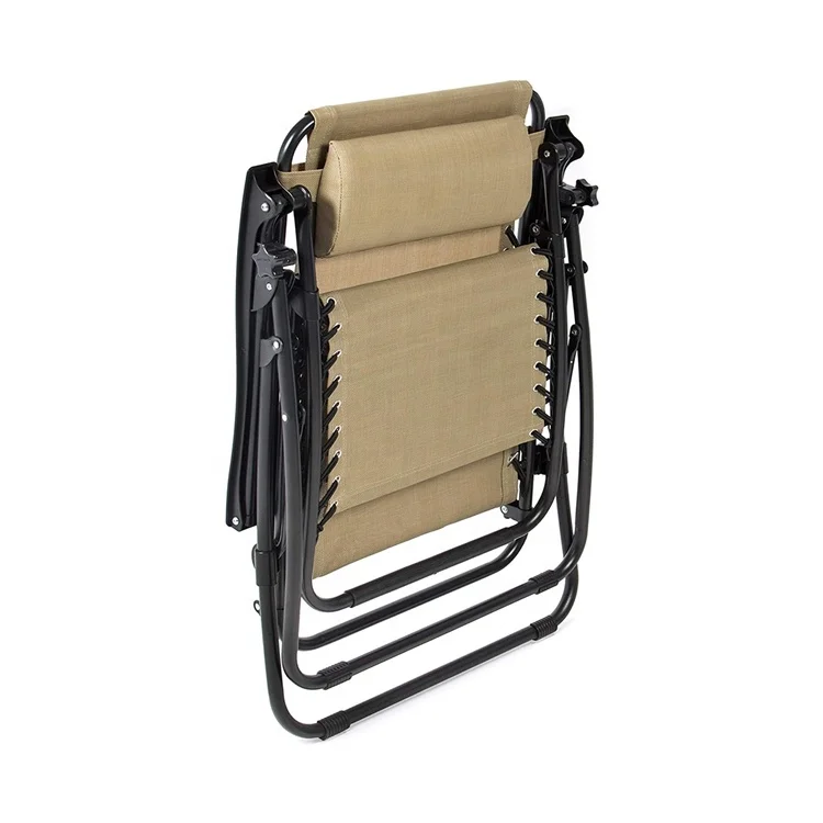 
Zero Gravity Chair Patio Folding Lawn Lounge Chairs Camp Reclining Chair with Cup Holder 