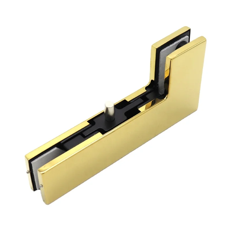 italian Golden l type patch fitting accessories for glass door