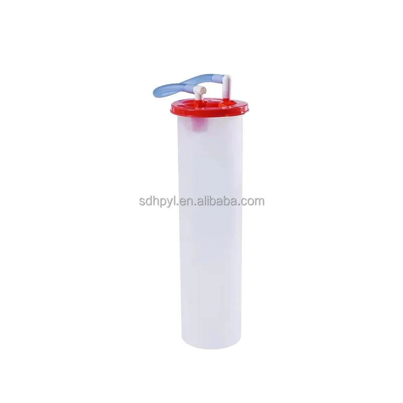 2000Ml High Strength Clear Scale Anti-splash Sputum Liquid Collection Liner With Metal Bracket Negative Pressure Suction Liner