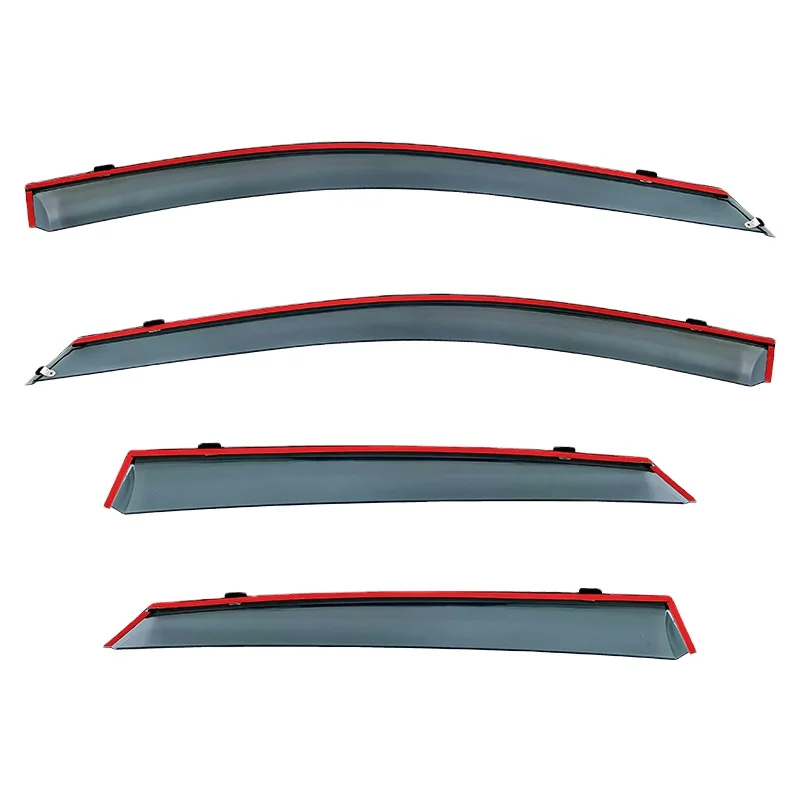 Modern Luxury Stainless Steel Window Visor for Hyundai Kona Easy Sticker Installation Sun and Rain Protection Eyebrow