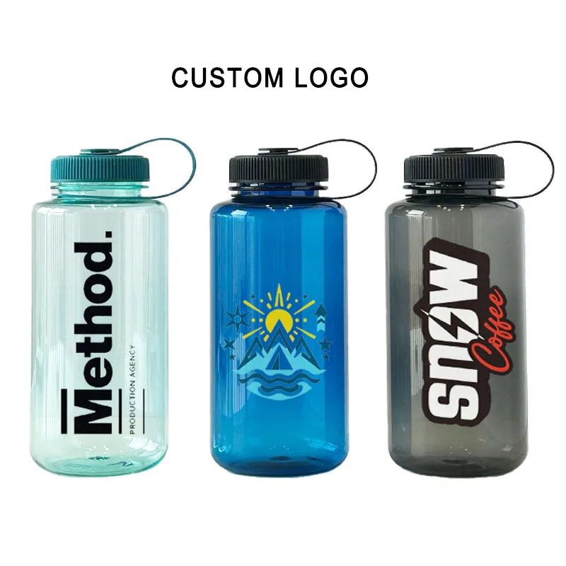 Custom Print 32 oz BPA Free Sports Water Bottle for School Gym Fitness Leak Proof Waterbottle Reusable Clear Tritan Water Bottle