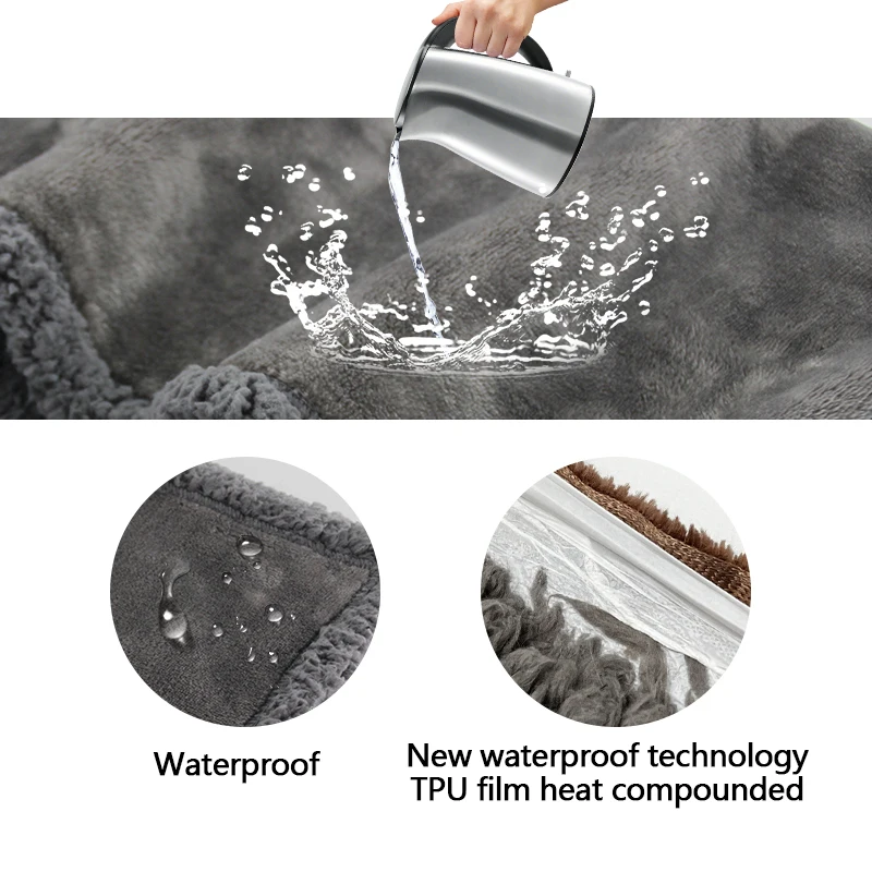 Benutzer definierte Hunde decke Wasserdichte Technologie Weiche Warm Fleece Plusch Katze Hund Haustier Decken Fur Haustier Deck