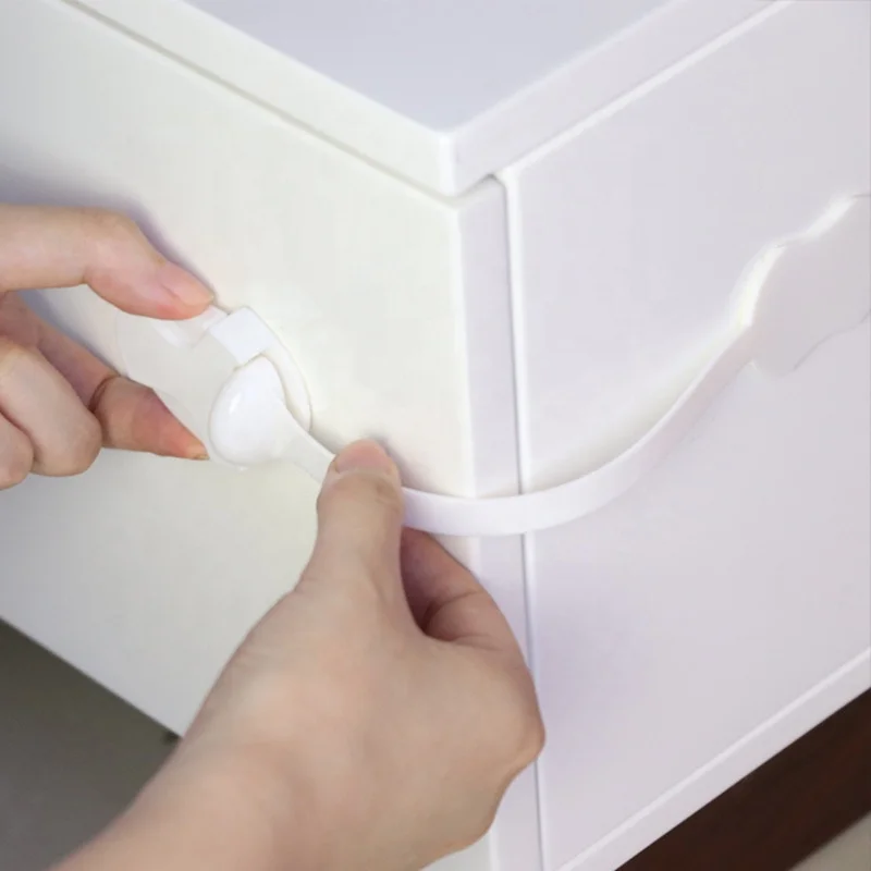 Home safety toilet lock Child safety locks cabinet lock strap drawer latch