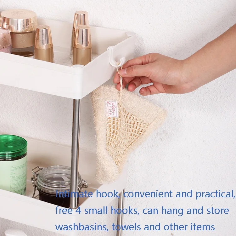 Multifunctional Use Storage Racks Shelving Units Plastic Kitchen Shelf Seasoning Rack