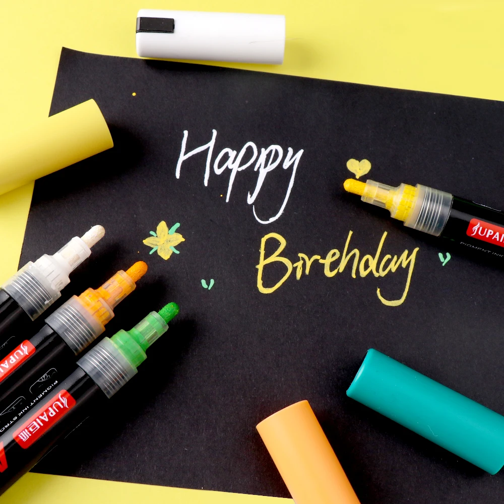 ANI 12/24/36 colors 0.4mm permanent acrylic paint marker pens custom sets acrylic water based markers