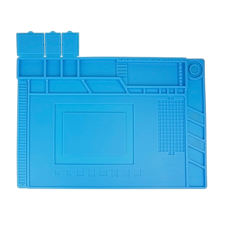 Hot selling magnetic heat insulation air gun soldering iron pad Repair silicone pad