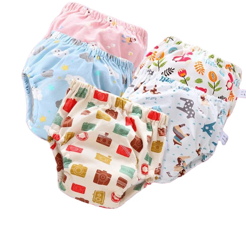New Arrival Baby Diapers Reusable Training Pants Cloth Diaper Washable Toilet Underwear infant Cotton Nappy Baby Training Pants
