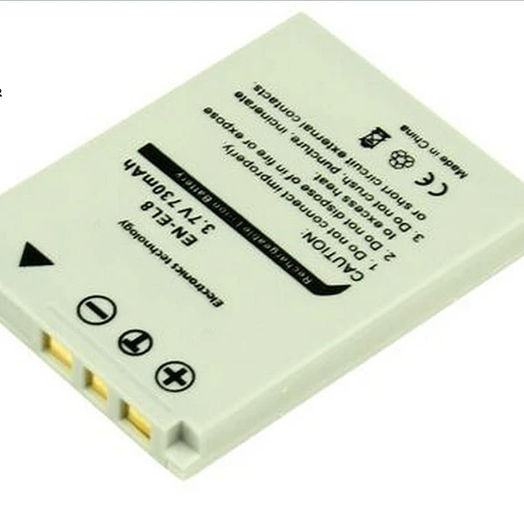 Замена 3,7 V 730mAh аккумуляторная батарея для цифровых фотоаппаратов для ENEL8 EN-EL8 батарея