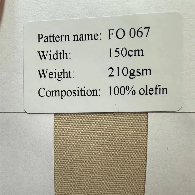 100% Polypropylene Olefin Woven Fabric Lightweight and Waterproof for Outdoor Use on Sofas Awnings Umbrellas Upholstery
