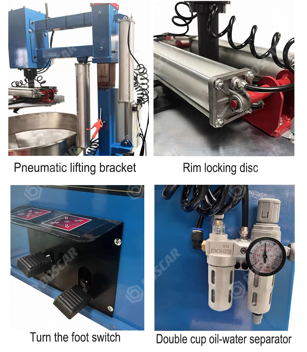 Fully automatic rims polishing grinding machine for Aluminum alloy wheel hubs refurbish remove rust scratch repair