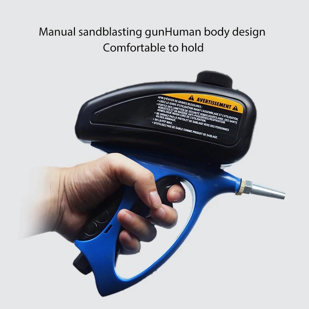 90 PSI Air Sandblasting Gun Adjustable Flow Pneumatic Air Sand Blaster Sandblaster Spray Gun Removing Spot Rust Blasting Device
