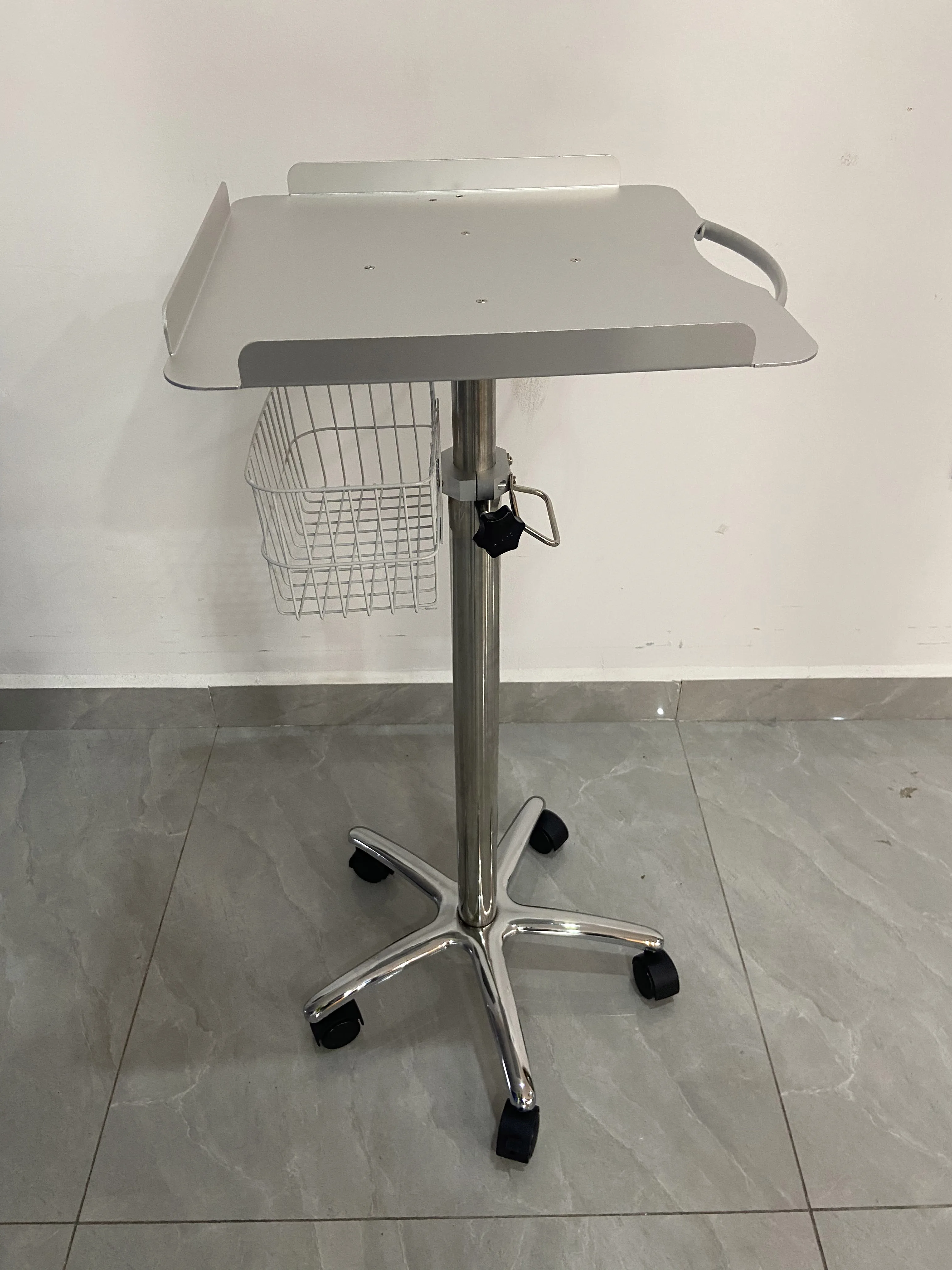 Stainless Steel Medical Hospital Emergency Medicine ECG Trolley