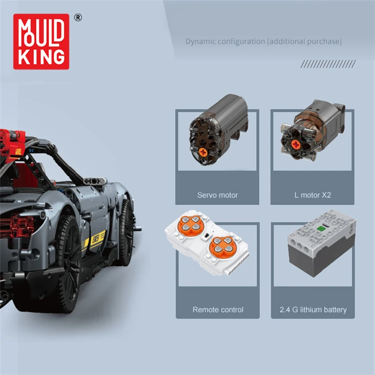 Factory Direct Supply Mould King 13123 Rc App Building Block Car Model Educational Diy Toys Moc block toys