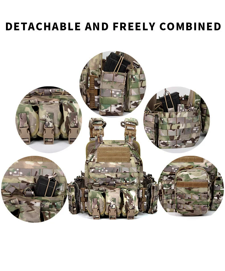 JSH удобный 1000D полиэстеровый 6094 тактильный жилет Новый Colete Tatico Plate Carrier Molle тактический с защитными функциями