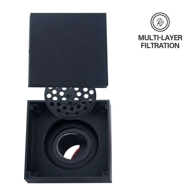 Good quality floor drain Hidden sus304 deodorant/strainer/polished Bathroom floor drain cover