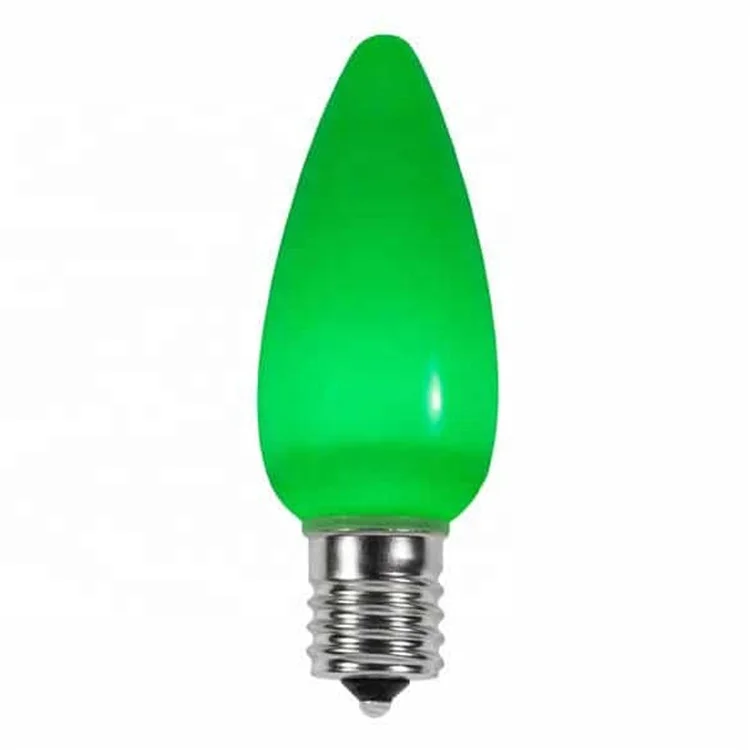 New Arrival Ceramic C9 LED Christmas Light Bulbs Warm White Smooth Opaque