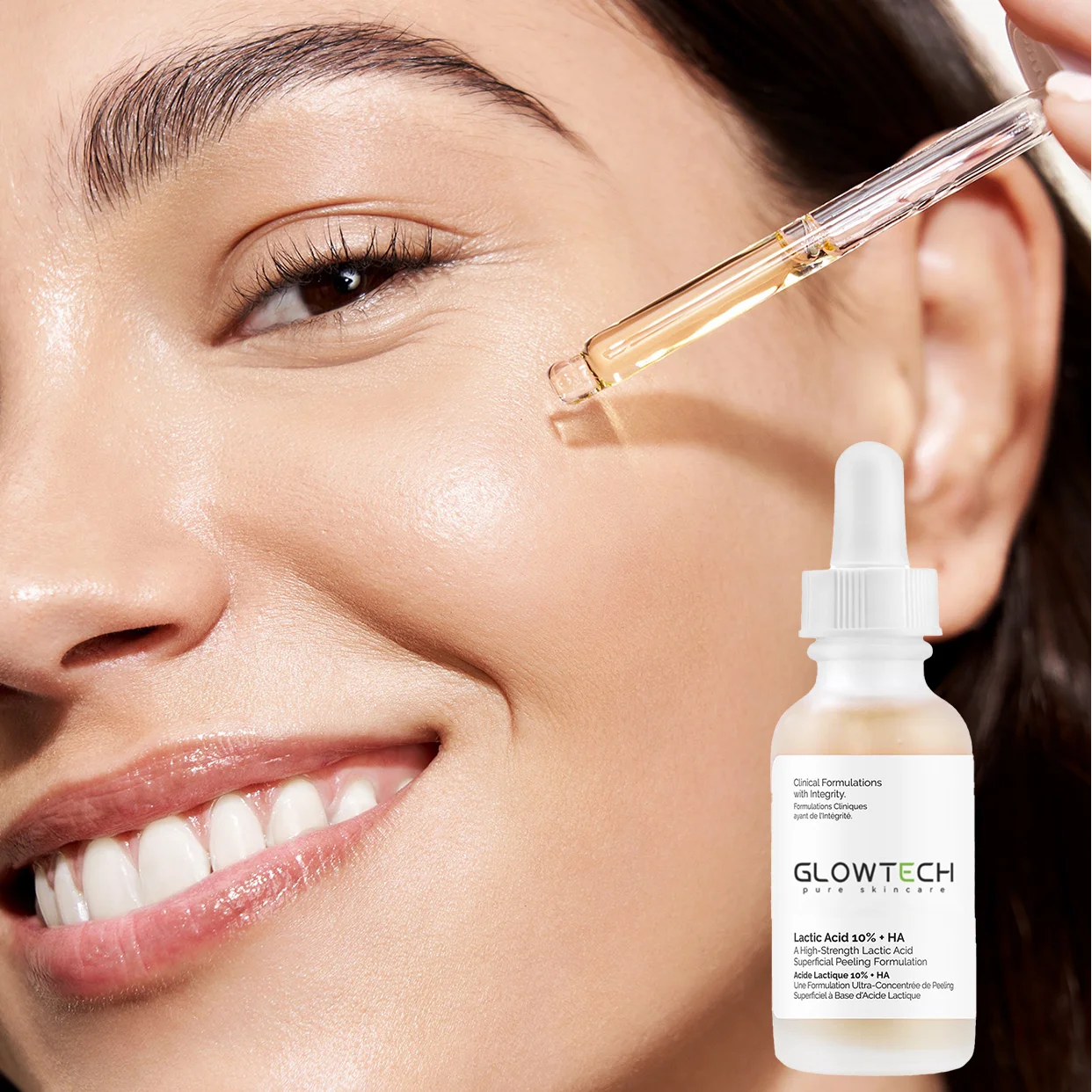 High Quality Lactic Acid Serum 5% Lactic Acid 2% Hyaluronic Acid Face Serum