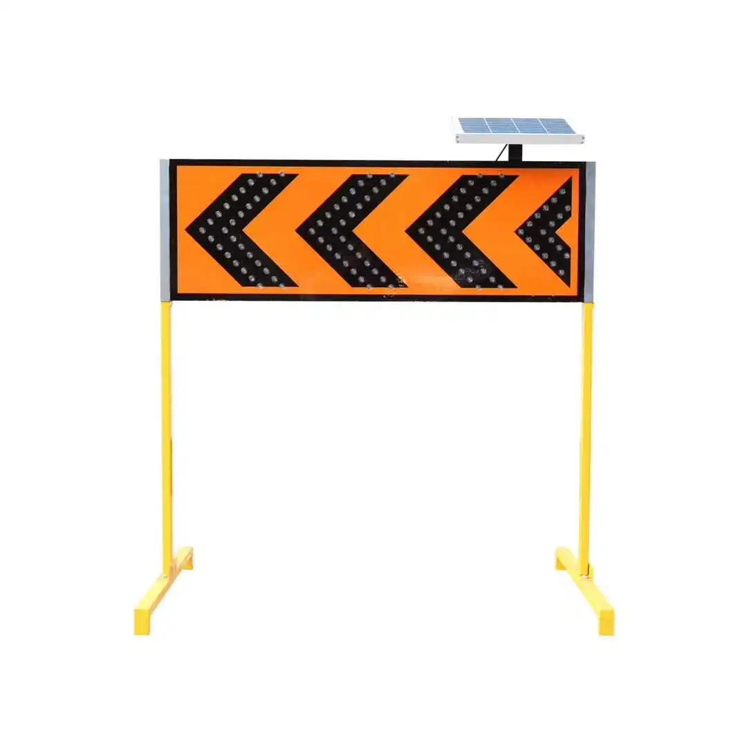Superior quality Solar Portable Traffic Signs Road Safety Directional Arrow Board Solar Power Traffic Signs With Support