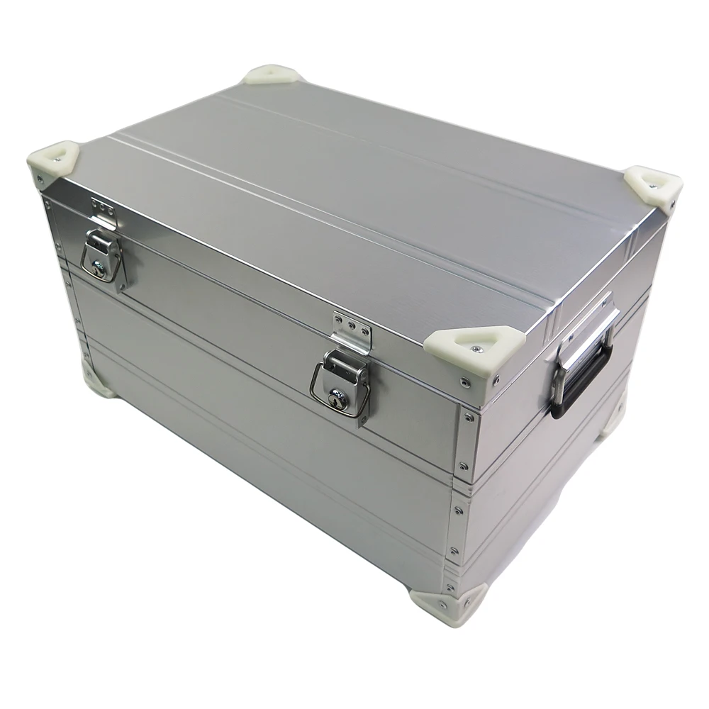 wholesale price new design vintage bins trunks large metal container aluminum boxes waterproof case big portable storage box