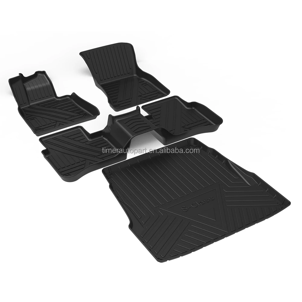 Oem Odm All Weather Floor Mats Tpe 3D Aftermarket Original Car Replacement Liner Tpo Carpet For 2022 Mercedes Benz Glc 300 C300