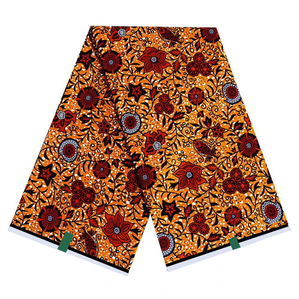 Newest Fashion African Wax Fabric 100% Cotton Ankara Wax Fabrics Block Prints Batik Dutch Sewing Cloth