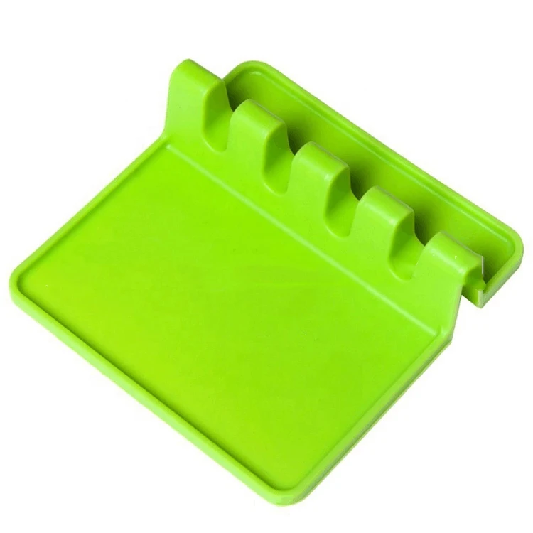 Silicone Utensil Rest with Drip Pad for Multiple Utensils, Heat-Resistant, BPA-Free Spoon Rest & Spoon Holder for Stove Top