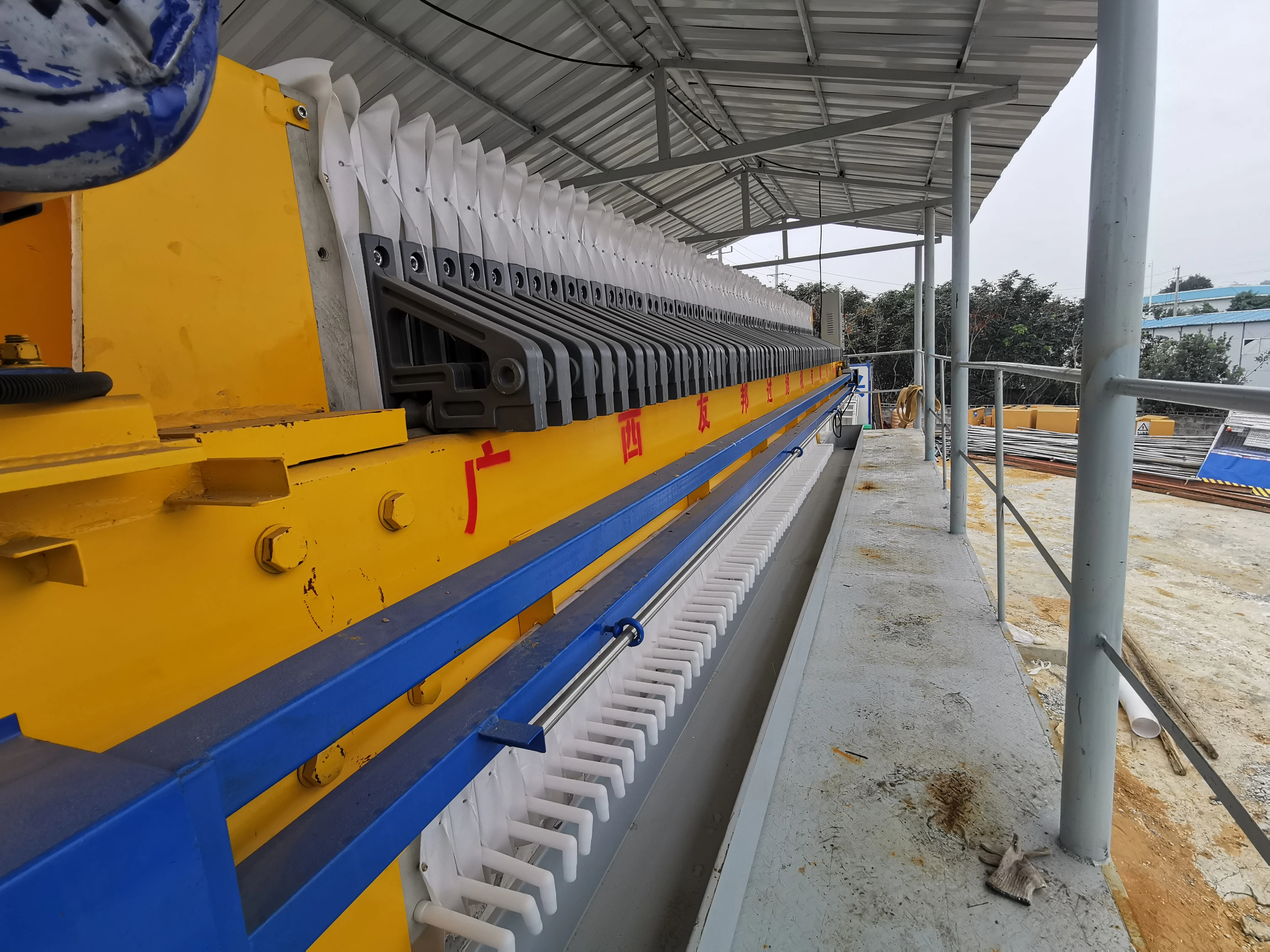 Acid and alkali resistant polypropylene filter cloth for membrane cloth for filter press