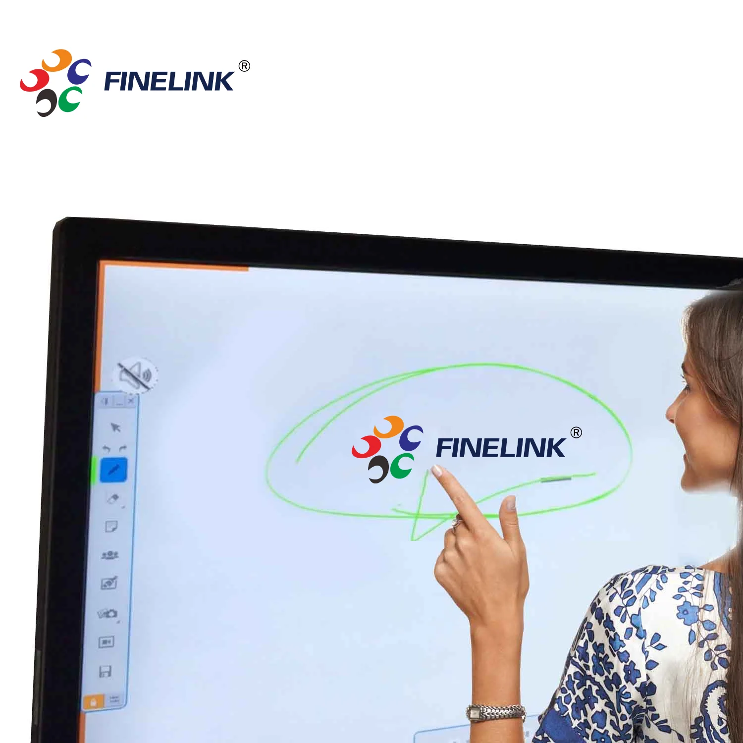 FINELINK 23.8 27 32 43 49 55 65 75 86 inch Open Frame Pcap Glass capacitive touch screen panel and EETI controller