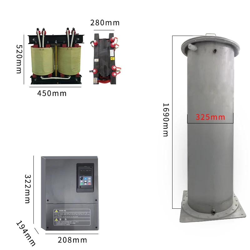 1000g/hr Industrial Water Treatment Ozone Generator for water Adjustable Quartz Ozone Corona discharge ozone generator
