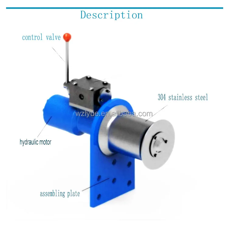 LongLine Hauler marine winch net hauler for fishing boat   Hydraulic capstan Winch for rope, wrecker, fishing boat, trawl