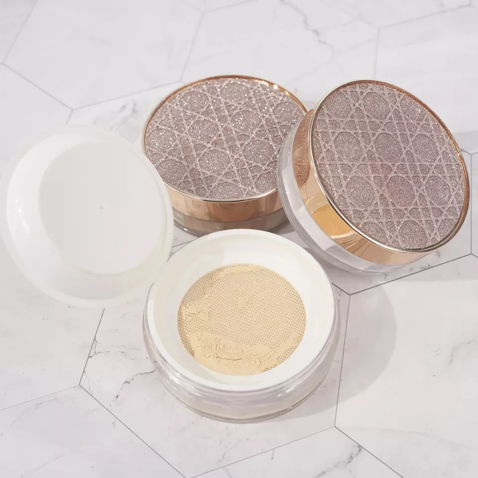 Vegan private label  high quality waterproof banana shades loose setting powder makeup